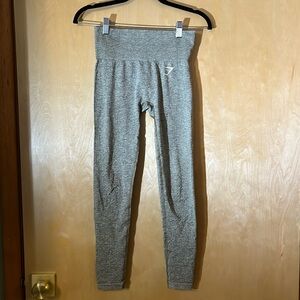 GYMSHARK Vital Seamless 2.0 Leggings High Waisted Green Marl Size Small